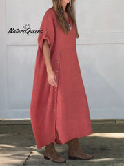 Women's Linen Cotton Dress